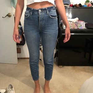 Top shop jeans medium wash